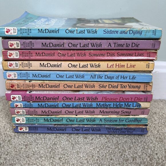 Other - Complete Set Of 11 Lurlene McDaniel One Last Wish Series YA Teen Romance Bantam